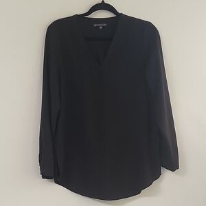 Adrianna Papell | Black V-Neck Women's Top